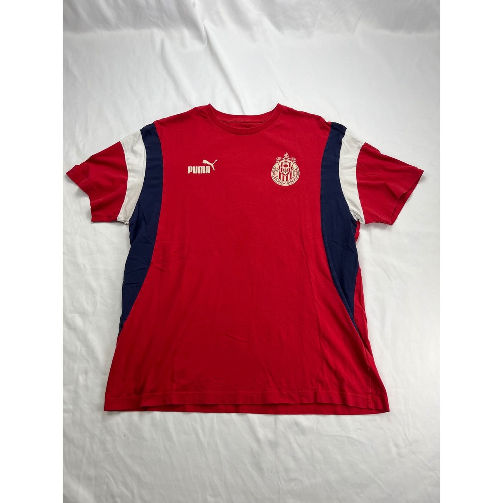 Puma FTBL Archive Soccer Sporty Red Colorblock T-Shirt